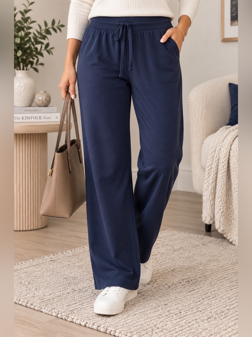 Style & Co Navy Blue Lounge Pants Size L NWT